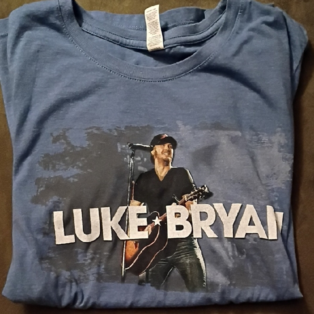 Luke Bryan Country Singer Concert T-shirt Ladies Concert Tee In XL